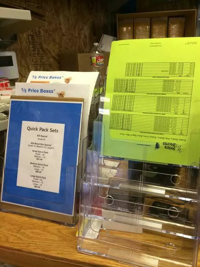 1/2 Price Boxes