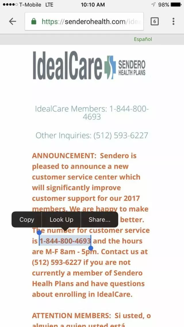 Sendero Health Plans