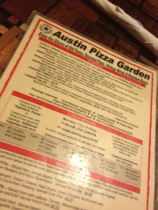 Austin Pizza Garden