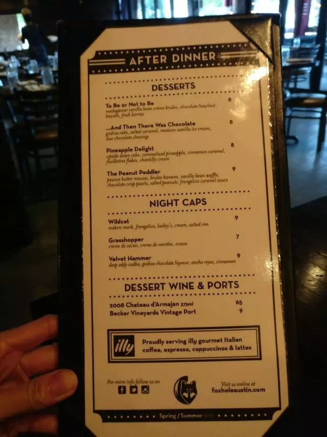 Foxhole Culinary Tavern