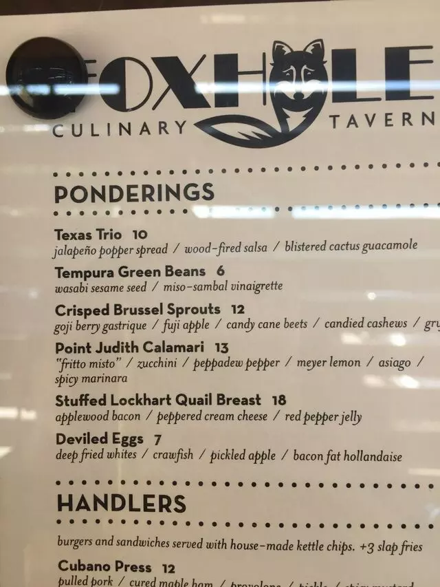 Foxhole Culinary Tavern