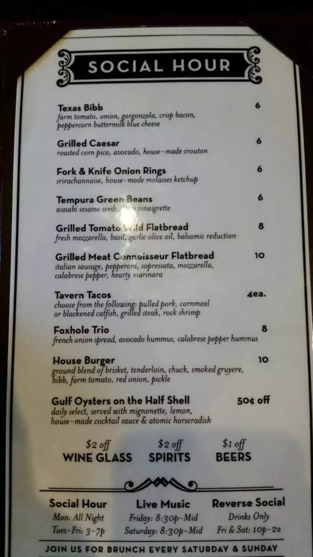 Foxhole Culinary Tavern