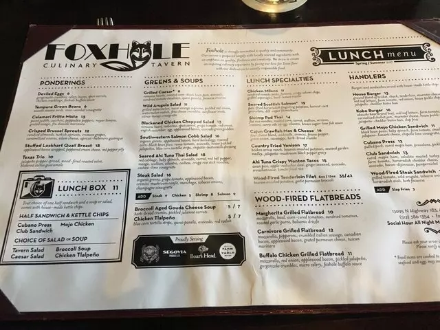 Foxhole Culinary Tavern