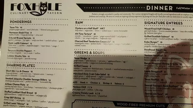 Foxhole Culinary Tavern