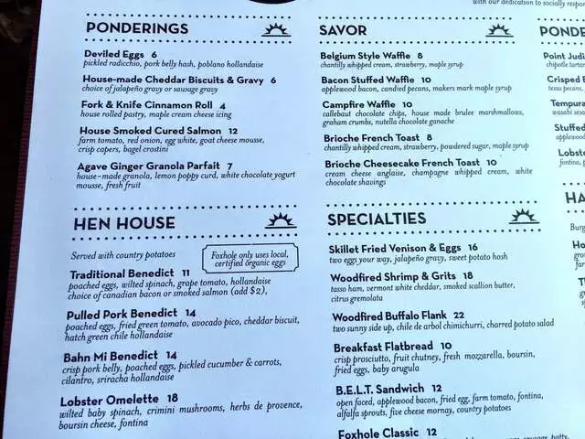 Foxhole Culinary Tavern