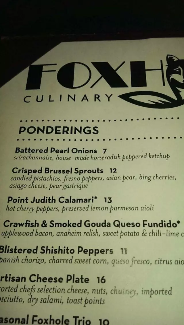 Foxhole Culinary Tavern