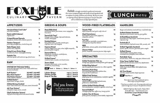 Foxhole Culinary Tavern