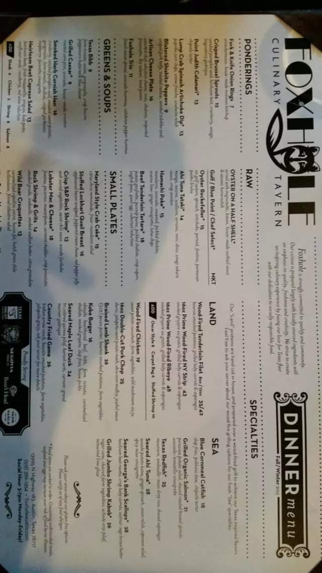 Foxhole Culinary Tavern
