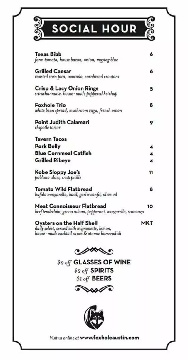 Foxhole Culinary Tavern