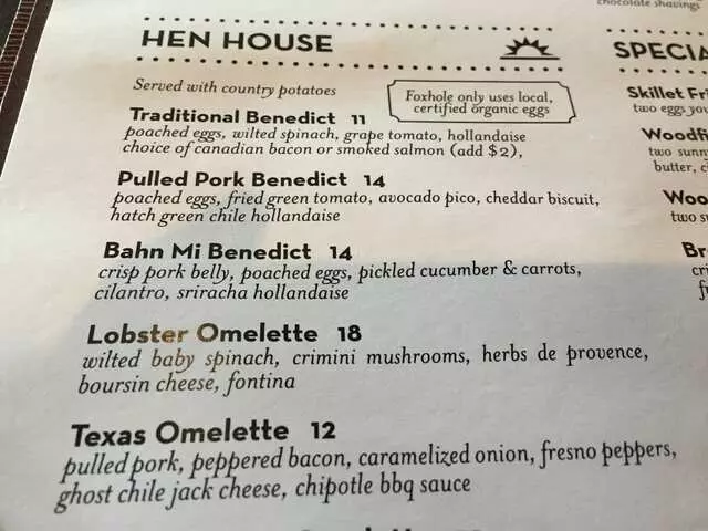 Foxhole Culinary Tavern