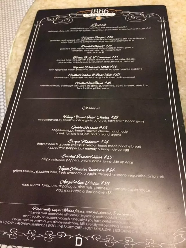 1886 Cafe & Bakery