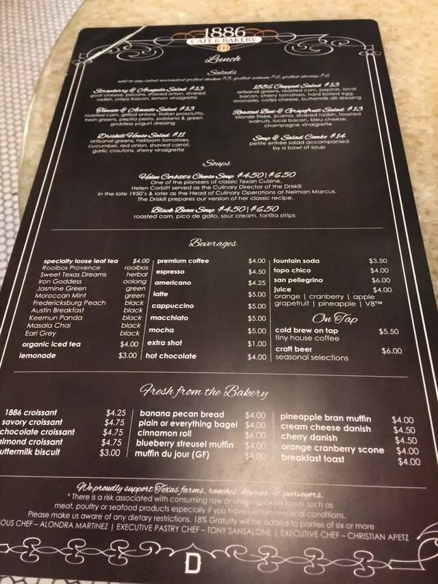 1886 Cafe & Bakery