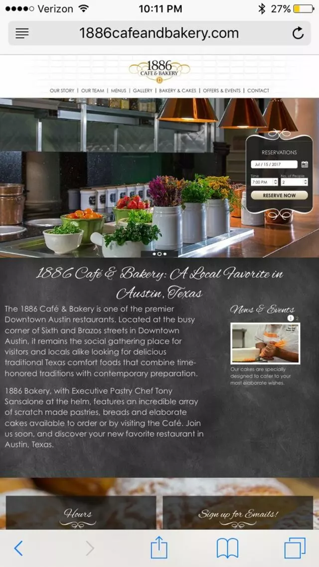 1886 Cafe & Bakery
