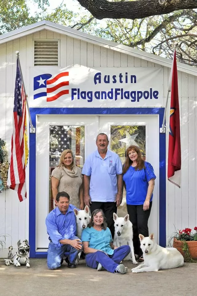 Austin Flag and Flagpole
