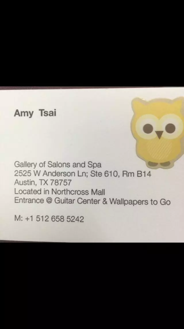 Amy Tsai, Hair Stylist