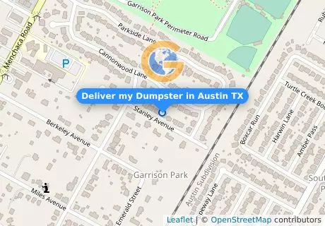 Deliver my Dumpster in Austin TX