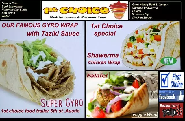 1st Choice Mediterranean & Moroccan Food
