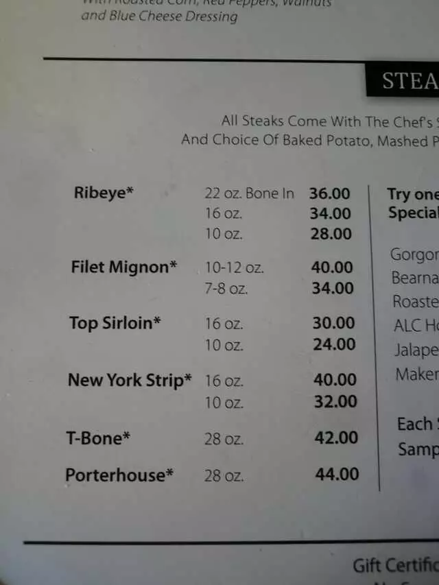 ALC Steaks